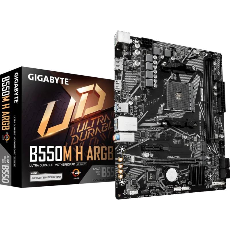GIGABTYE 技嘉 B550M H ARGB－M-ATX 主機板 AM4／DDR4 公司貨 光華-細節圖2