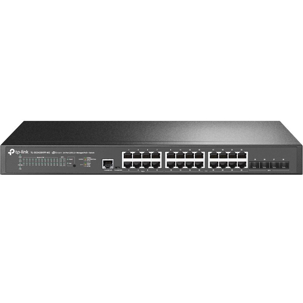 tp-link TL-SG3428XPP-M2 24埠2.5G + 4埠10G SFP+ L2+ 管理型 PoE 交換器-細節圖2