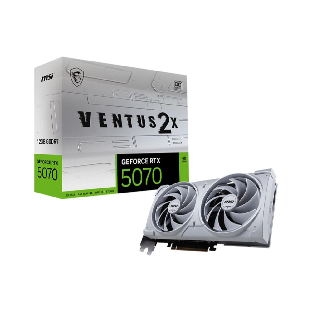 MSI 微星 GeForce RTX5070 12G VENTUS 2X OC WHITE 顯示卡 RTX 5070-細節圖2