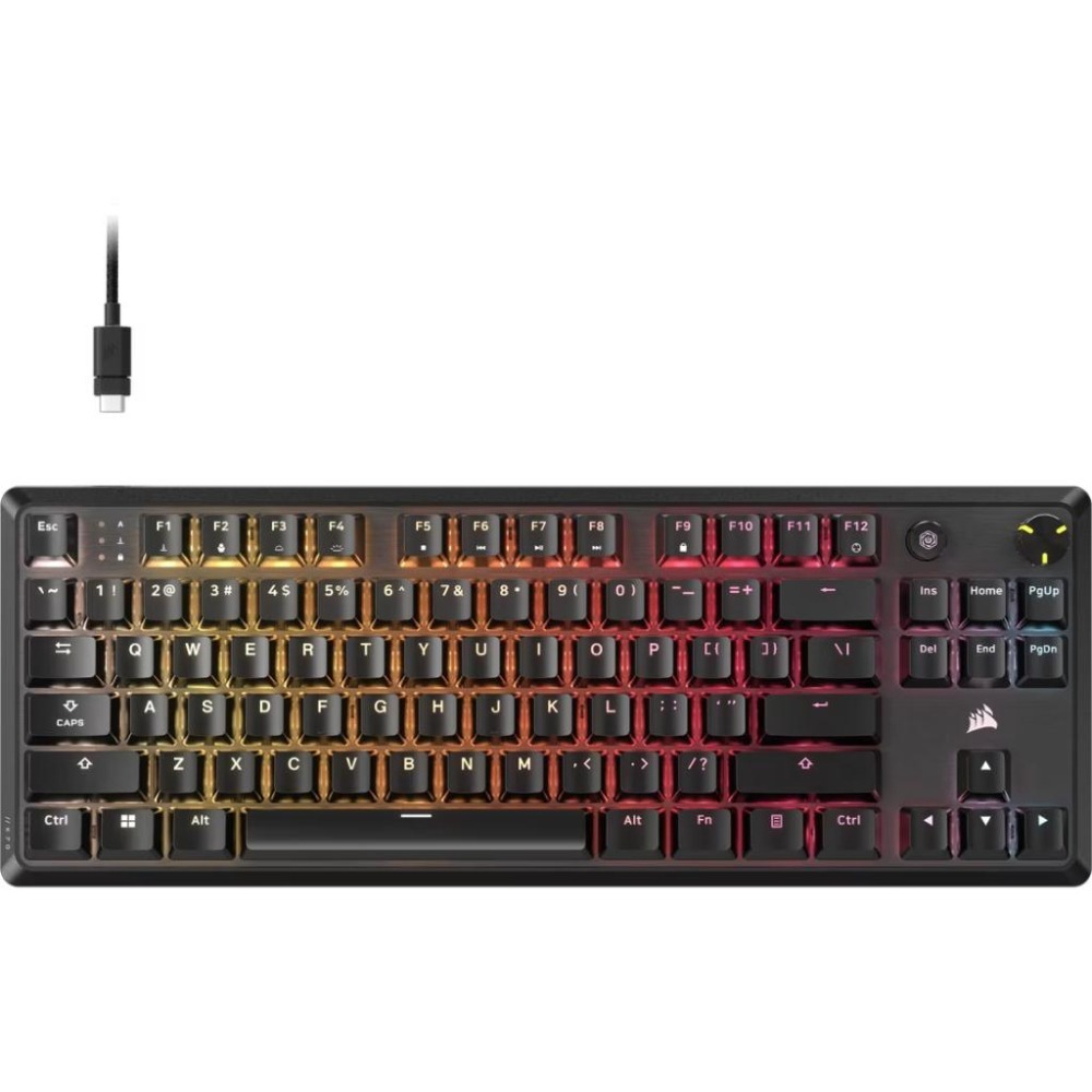 CORSAIR 海盜船 K70 CORE TKL RGB 機械式鍵盤 紅軸／英文 有線鍵盤 遊戲鍵盤 機械鍵盤 光華-細節圖2