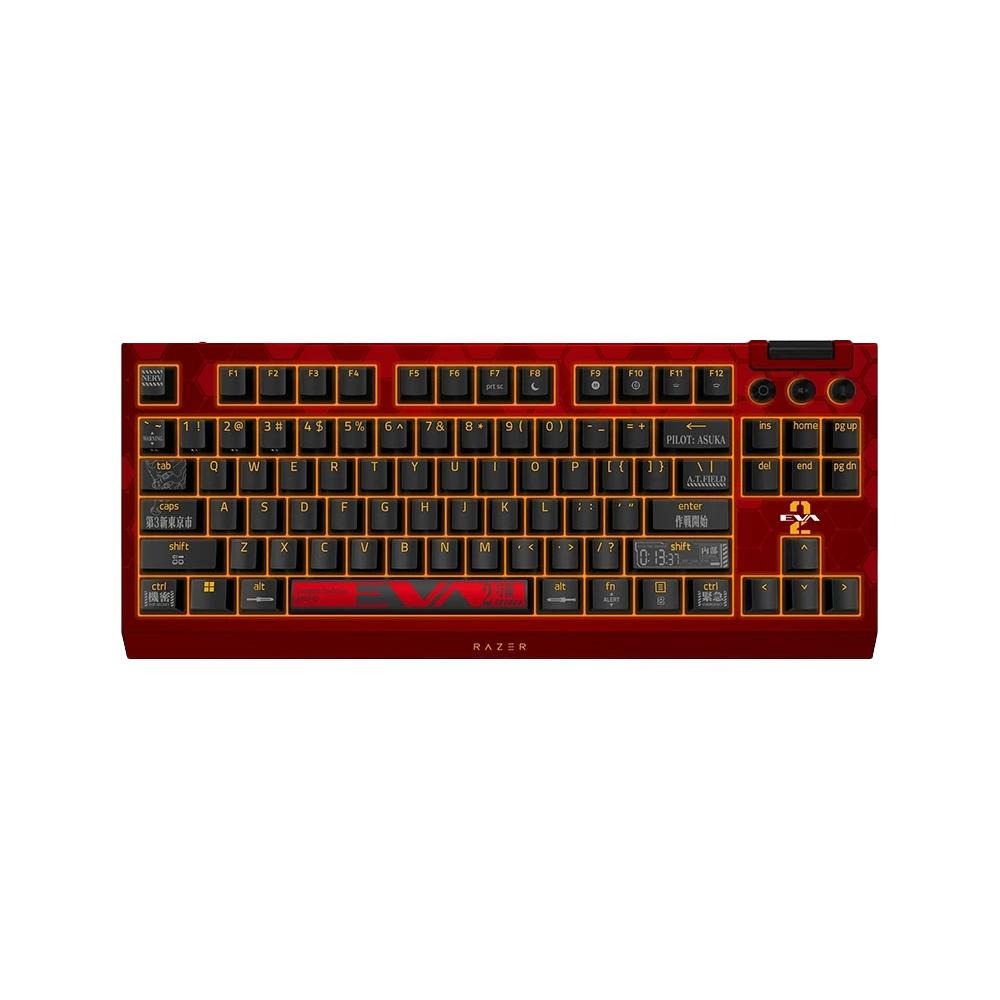 RAZER 雷蛇 BLACKWIDOW V4 TKL HS－EVA-02 貳號機聯名版 黑寡婦蜘 機械式電競鍵盤 光華-細節圖2
