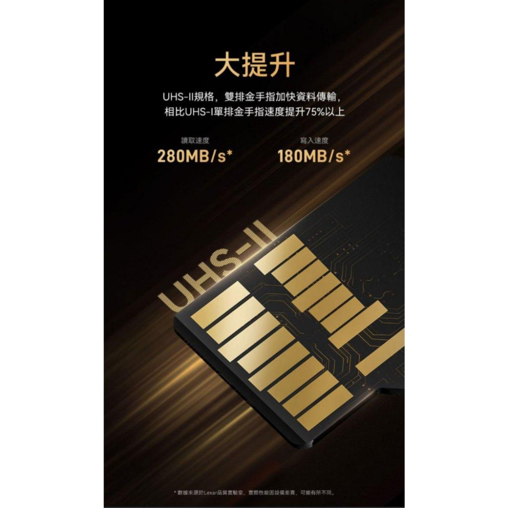 Lexar 雷克沙 Professional GOLD 128G／256G UHS-II microSDXC 記憶卡-細節圖4