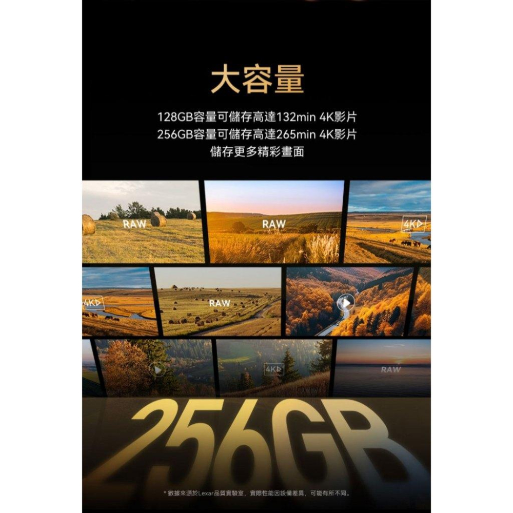 Lexar 雷克沙 Professional GOLD 128G／256G UHS-II microSDXC 記憶卡-細節圖8