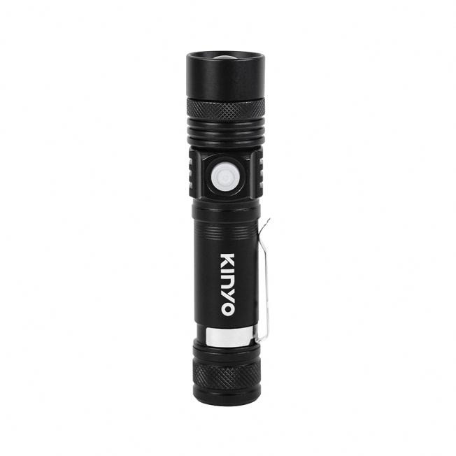 KINYO 耐嘉 LED-499 充電式T6掌上型手電筒 LED手電筒 充電式手電筒 高亮度 五檔光源 光華-細節圖2