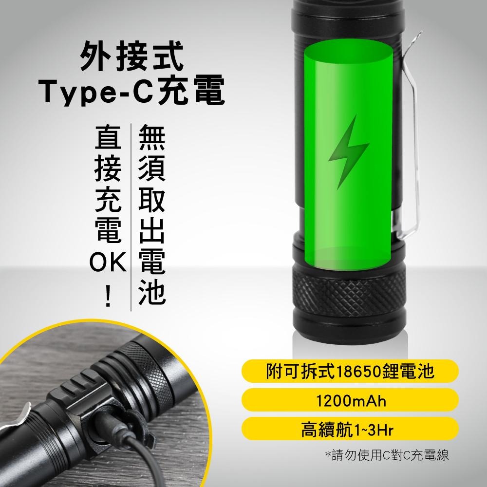 KINYO 耐嘉 LED-499 充電式T6掌上型手電筒 LED手電筒 充電式手電筒 高亮度 五檔光源 光華-細節圖7
