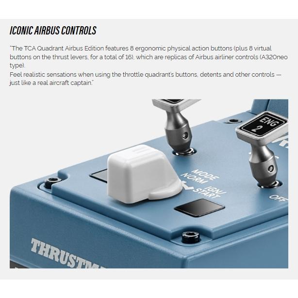 Thrustmaster 圖馬斯特 TCA QUADRANT AIRBUS EDITION 空中巴士 飛行油門 光華-細節圖4