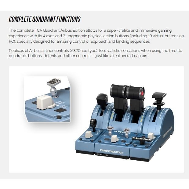 Thrustmaster 圖馬斯特 TCA CAPTAIN PACK X AIRBUS EDITION 飛行全配套組-細節圖7