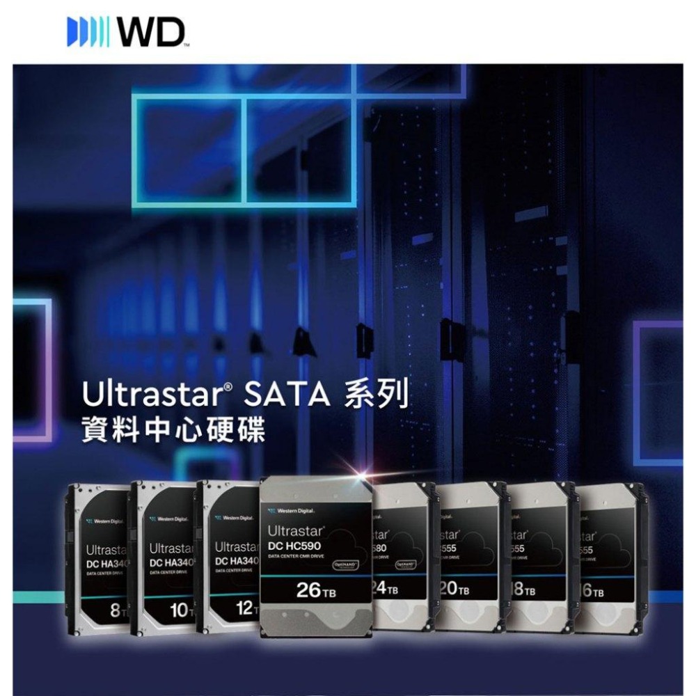 WD 威騰 Ultrastar DC HA340 4TB／8TB 3.5吋 HDD 內接硬碟 機械硬碟 企業碟 公司貨-細節圖3