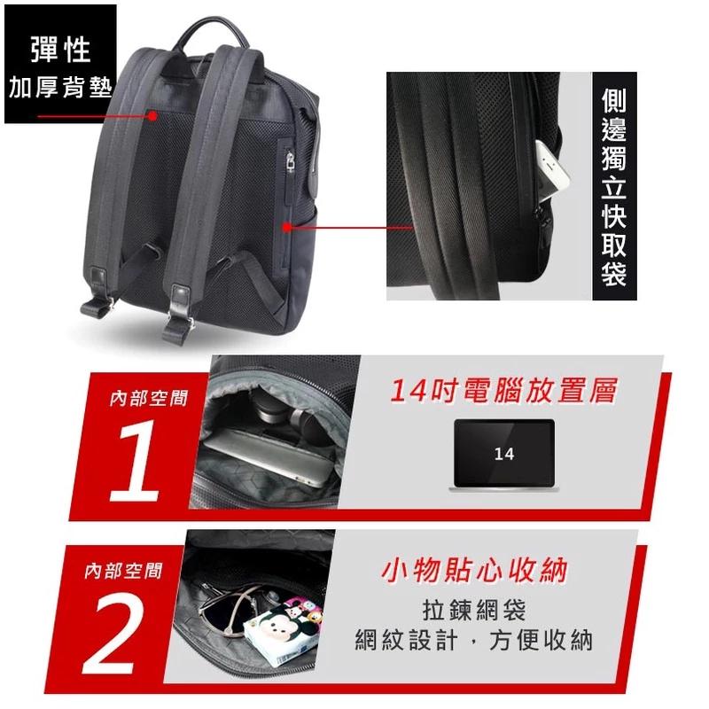 Intopic 廣鼎 RS-516－14吋 電腦後背包 (迷彩藍) 電腦包 筆電包 後背包 筆電後背包 光華商場-細節圖4