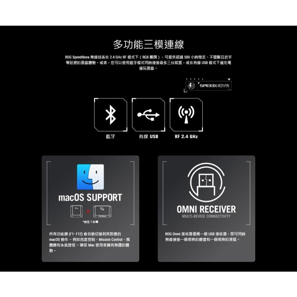 ASUS 華碩 ROG Strix Morph 96 機械式無線電競鍵盤 NXV2軸體 遊戲鍵盤 電競鍵盤 公司貨 光華-細節圖6