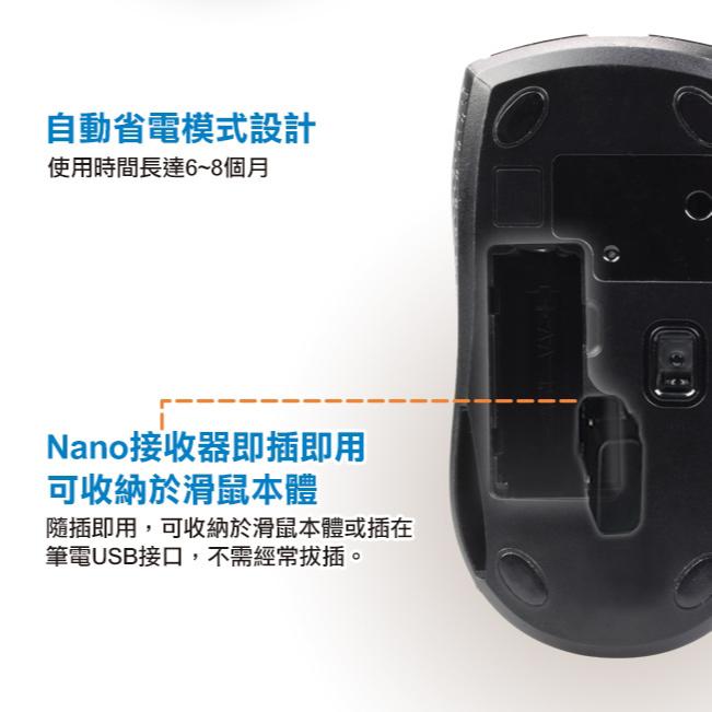 Intopic 廣鼎 MSW-726－2.4GHz 飛碟無線光學滑鼠 無線滑鼠 光學滑鼠 光華商場-細節圖6