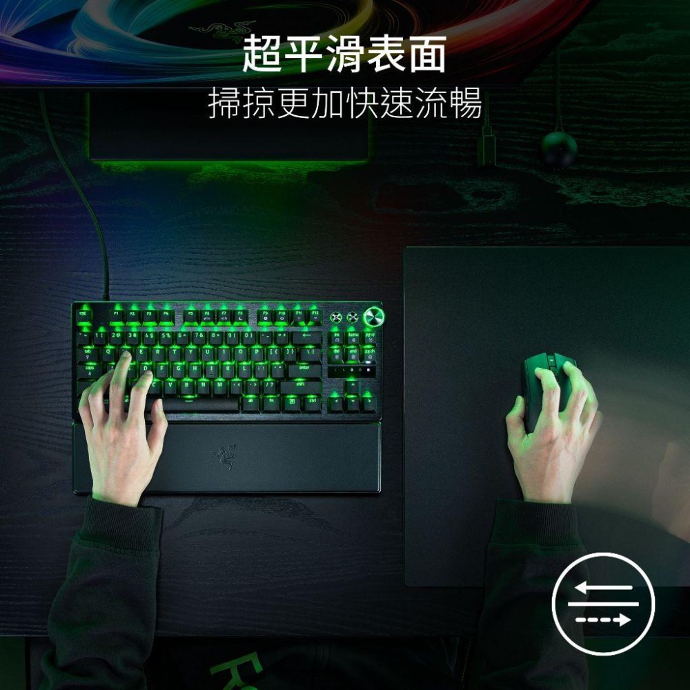Razer 雷蛇 Atlas PRO 強化玻璃遊戲滑鼠墊 電競鼠墊 硬板 1.9mm 防塵 抗刮 黑色 白色 光華商場-細節圖6