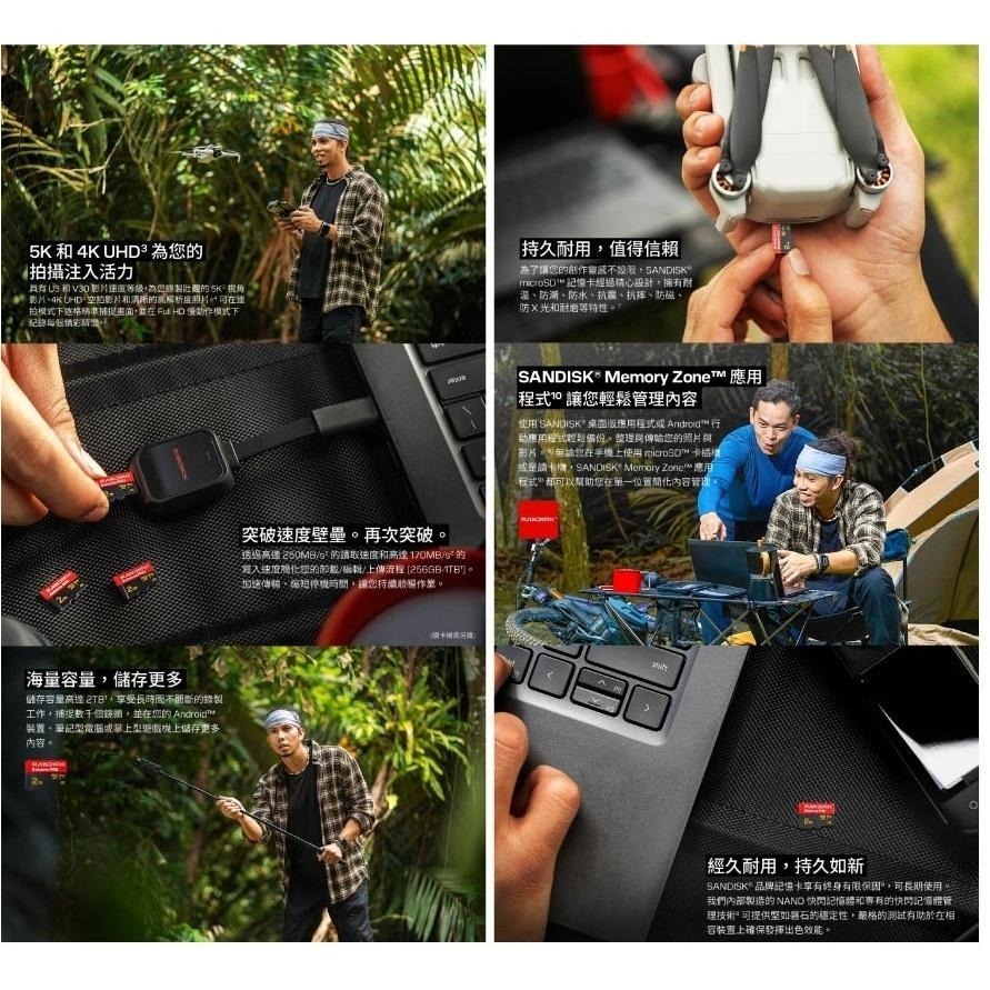 SanDisk Extreme Pro microSDXC 32GB 64GB 128GB 256GB 光華商場-細節圖4