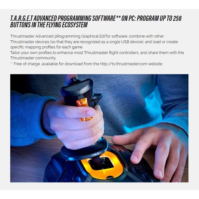 【限量優惠】Thrustmaster 圖馬斯特 T16000M FCS 飛行搖桿 模擬飛行 搖桿 XBOX/PC 光華-細節圖8