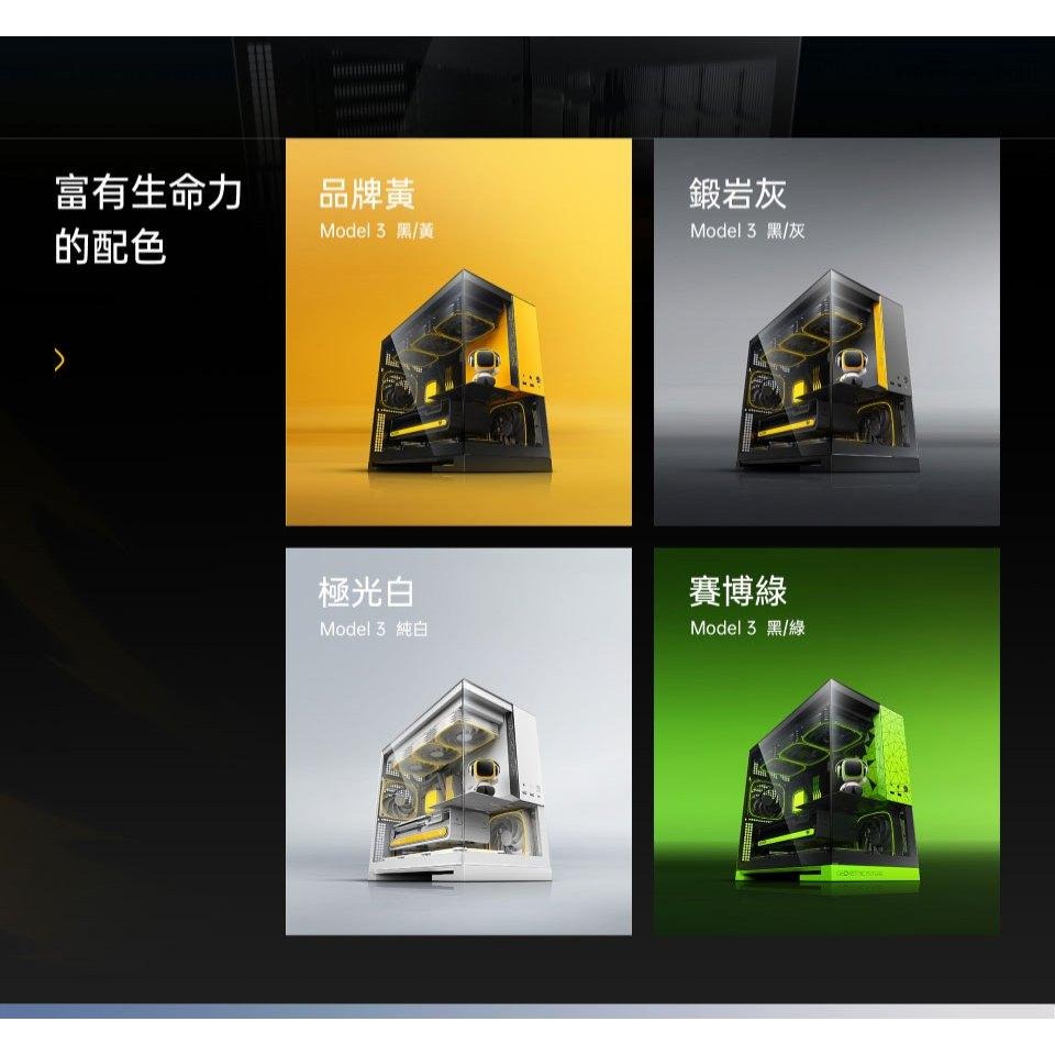 Geometric Future 幾何未來 Model 3 哪吒 M-ATX 機殼風扇 U高175 5x預裝風扇 光華-細節圖7
