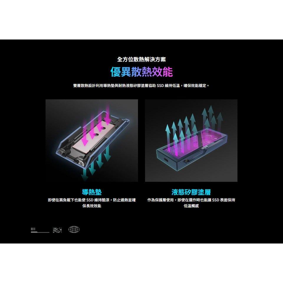 ASUS 華碩 ROG Strix Aiolos－USB-C 3.2 Gen 2x2 SSD 雙介面外接盒 支援SATA-細節圖5