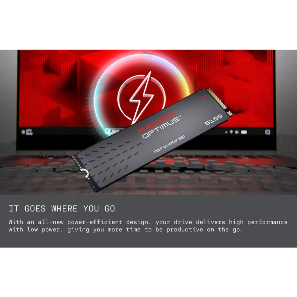Sandisk Optimus 5100－500G／1TB PCIe 4.0 NVMe M.2 SSD 固態硬碟 公司貨-細節圖5