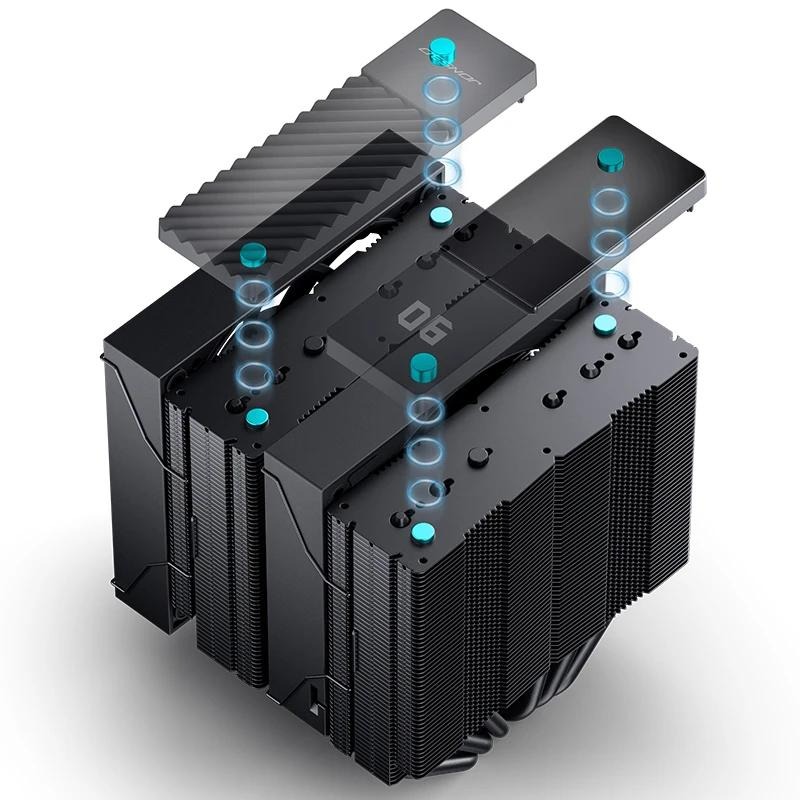 Jonsbo 喬思伯 CC90 雙塔 CPU 散熱器 數位顯示 雙風扇 285W  逆重力導管 公司貨 光華-細節圖5