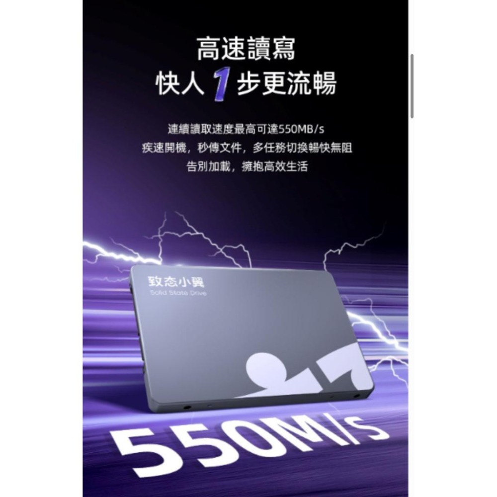 ZhiTai 致態 小翼S001 500GB 2.5吋 SATA SSD 固態硬碟 三年保 公司貨 光華-細節圖5