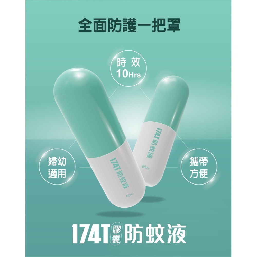 【即期促銷】174T防蚊液 60ML 派卡瑞丁 長效 防蚊液 蚊子 小黑蚊 皆有效 防蚊 驅蚊 台灣製造-細節圖3