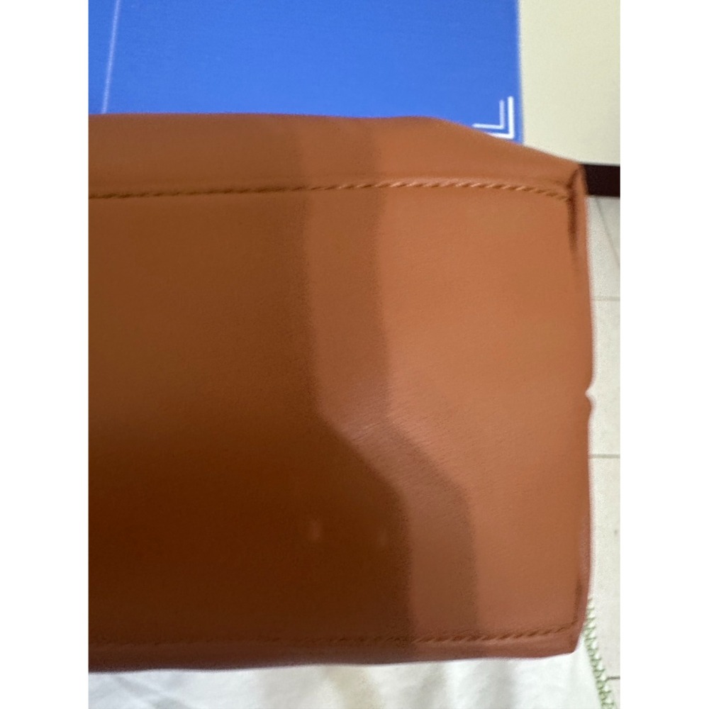二手 9.9成新 LONGCHAMP Le Pliage Xtra 串珠飾繩結牛皮半月型單肩包(腰果棕) 加送內膽包-細節圖6