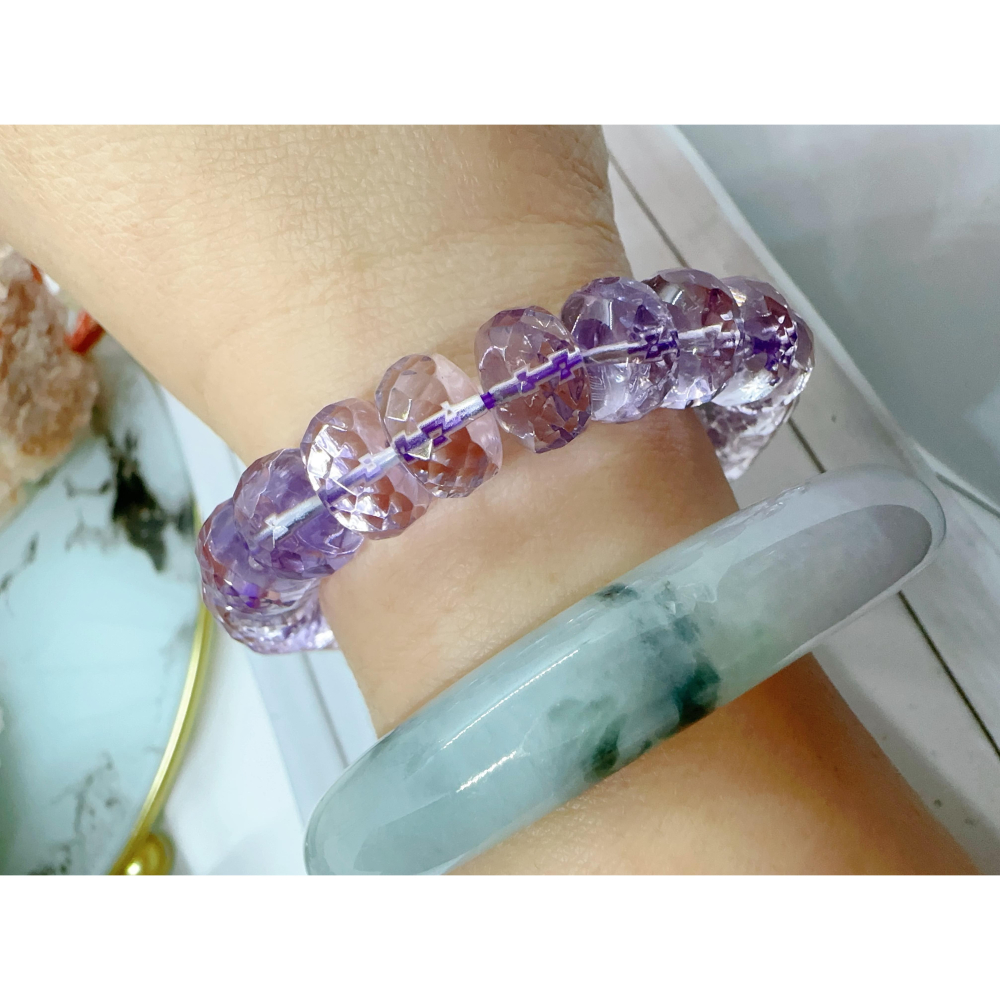 ✨紫水晶切面-迎財招貴人✨#玉654#紫水晶#智慧之石# #紫水晶 #紫晶-細節圖6