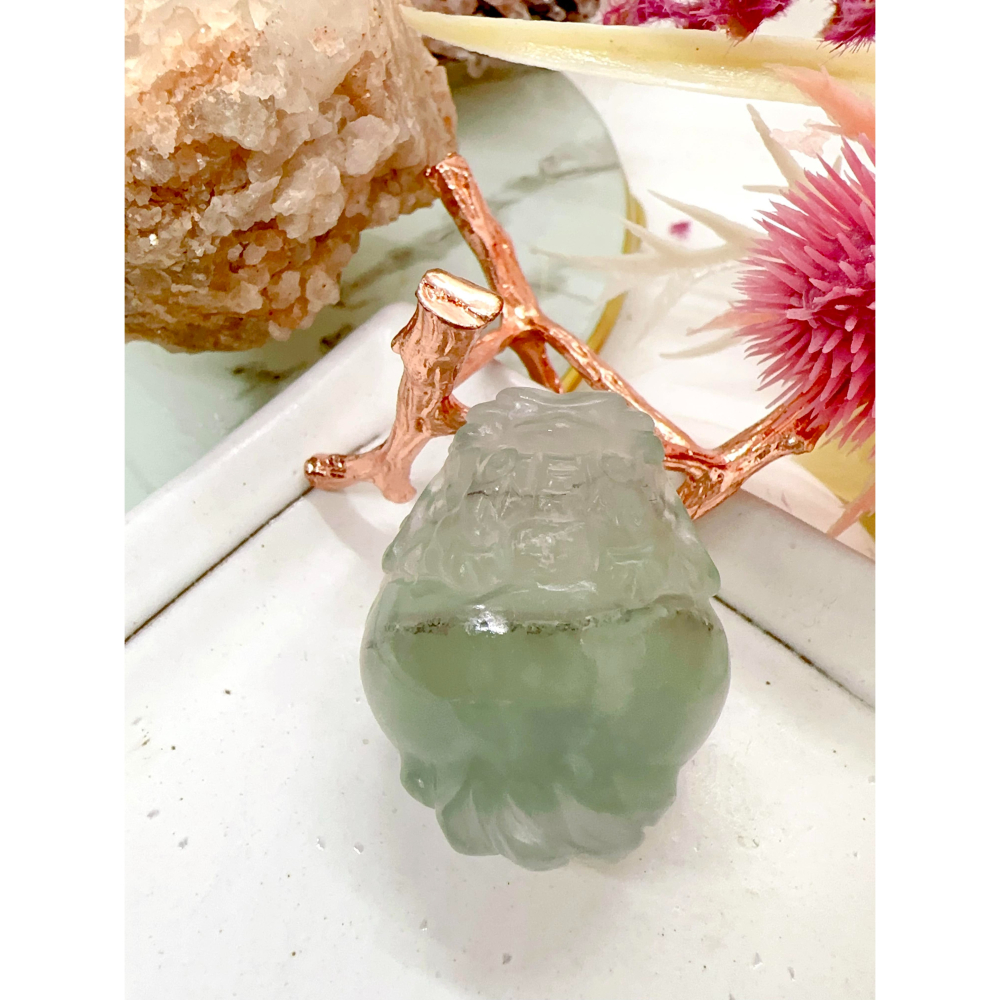 327號選手✨淨化氣場-綠螢石龍龜✨-細節圖5