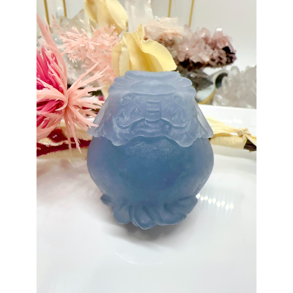 355號選✨手藍天使石龍龜-帶領人們跨越因難✨#藍天使石#天使石龍龜#355#消除負能量#感應能力提升#克服困難-細節圖4
