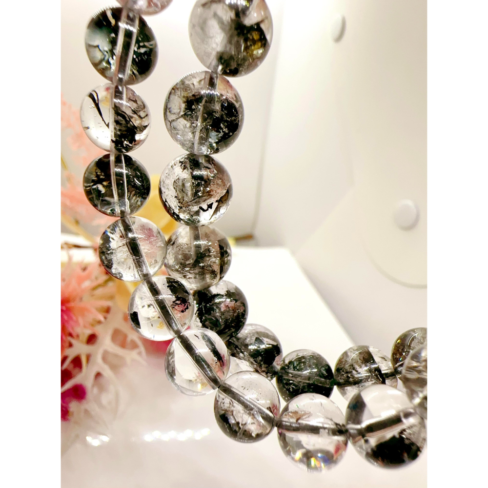 ✨酷黑閃靈鑽手鏈：璀璨星辰落入手腕，黑暗中的璀璨之光＂ 🌕#穩定情緒#玉638/644-細節圖3