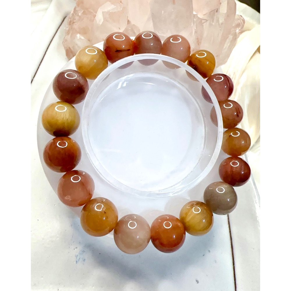 ✨頂級貓眼紅兔毛#紅髮晶#招財#招貴人#清除負能量#強化個人氣勢#帶來希望#C53-細節圖2