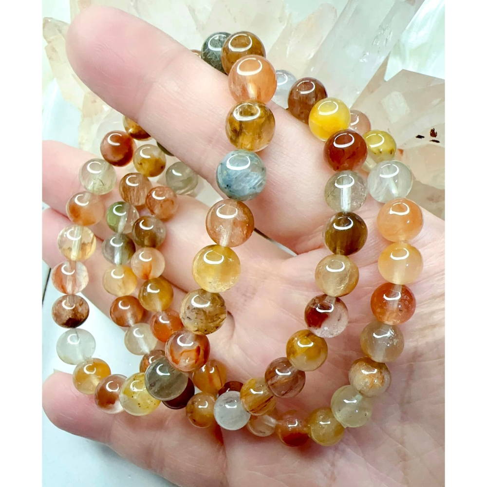 ✨彩兔毛水晶 Rutilated Quartz✨#彩兔毛#招財#激發鬥志#玉105#養顏美容-細節圖2