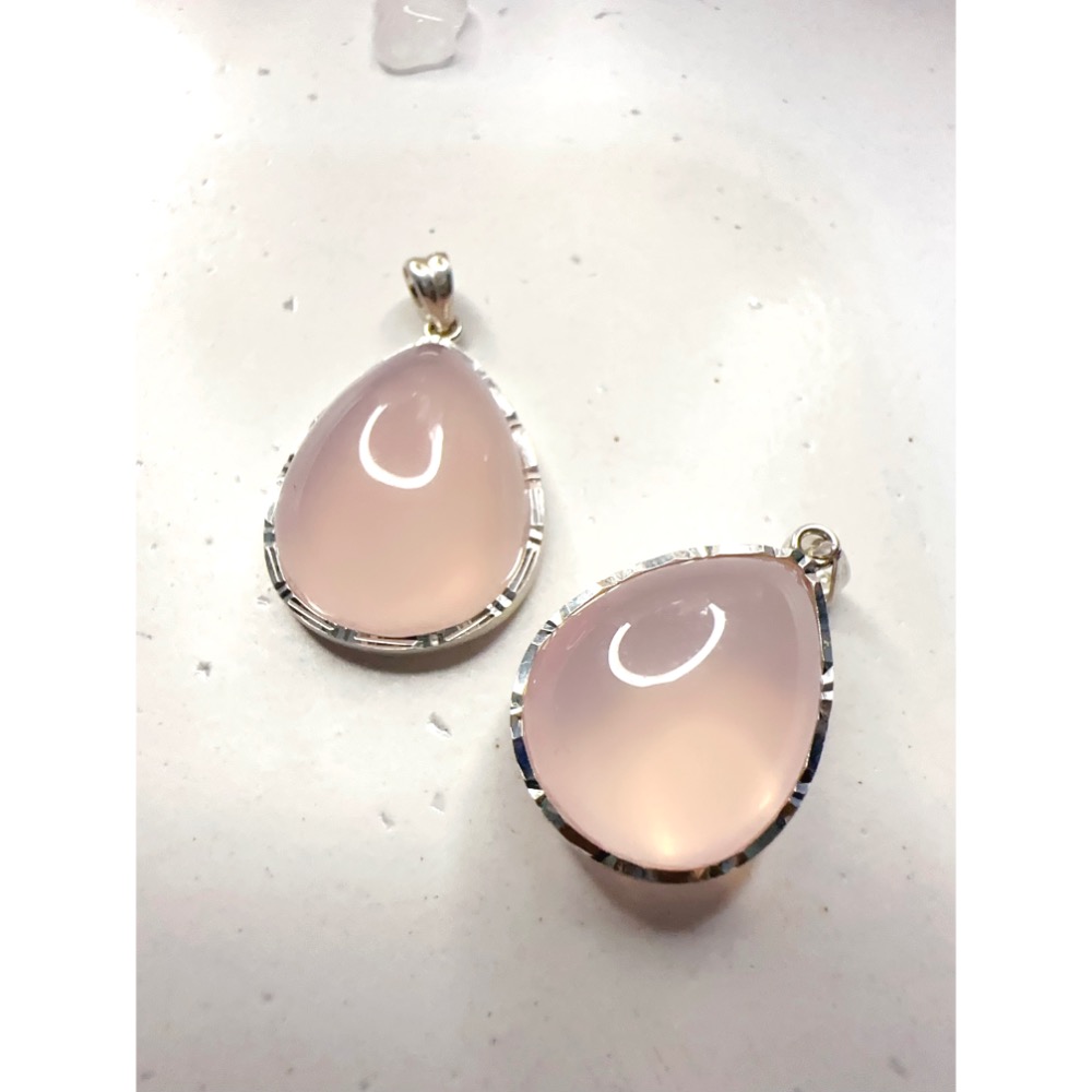 ✨純銀鑲嵌粉水晶-招桃花貴人✨-細節圖2