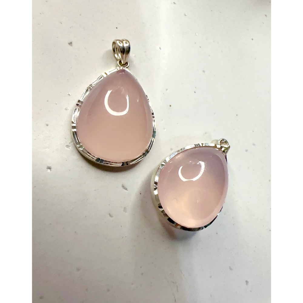 ✨純銀鑲嵌粉水晶-招桃花貴人✨-細節圖3