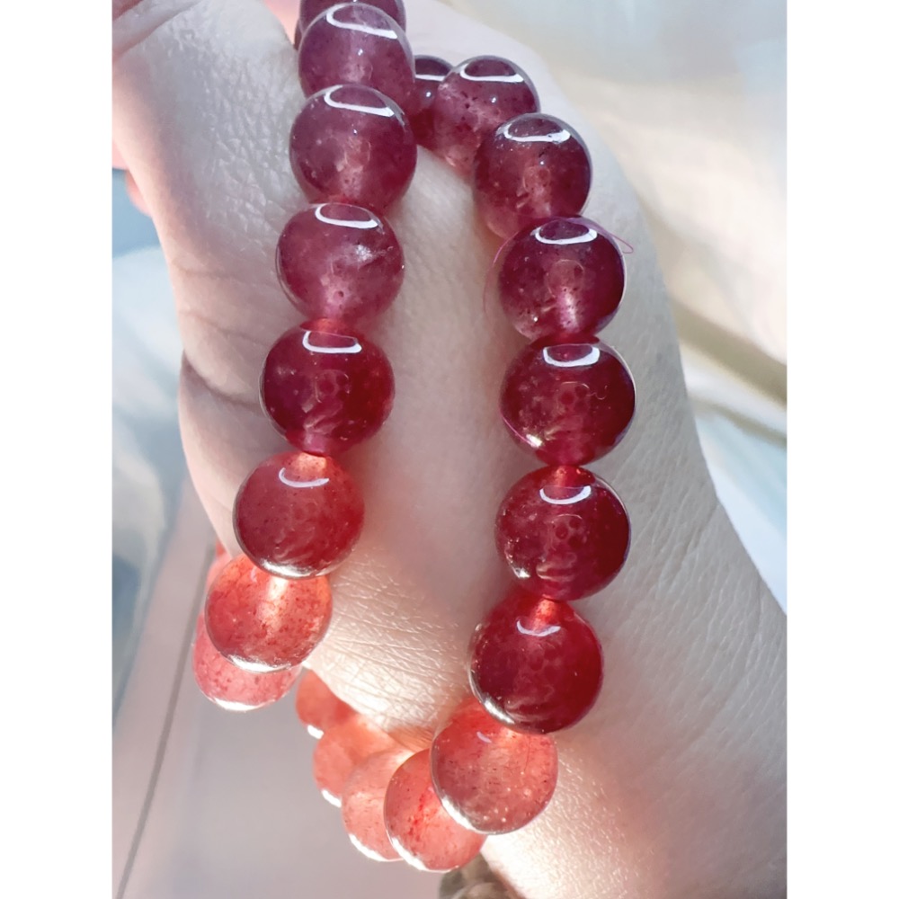 ✨高品質紅草莓晶-旺桃花人緣✨-細節圖6