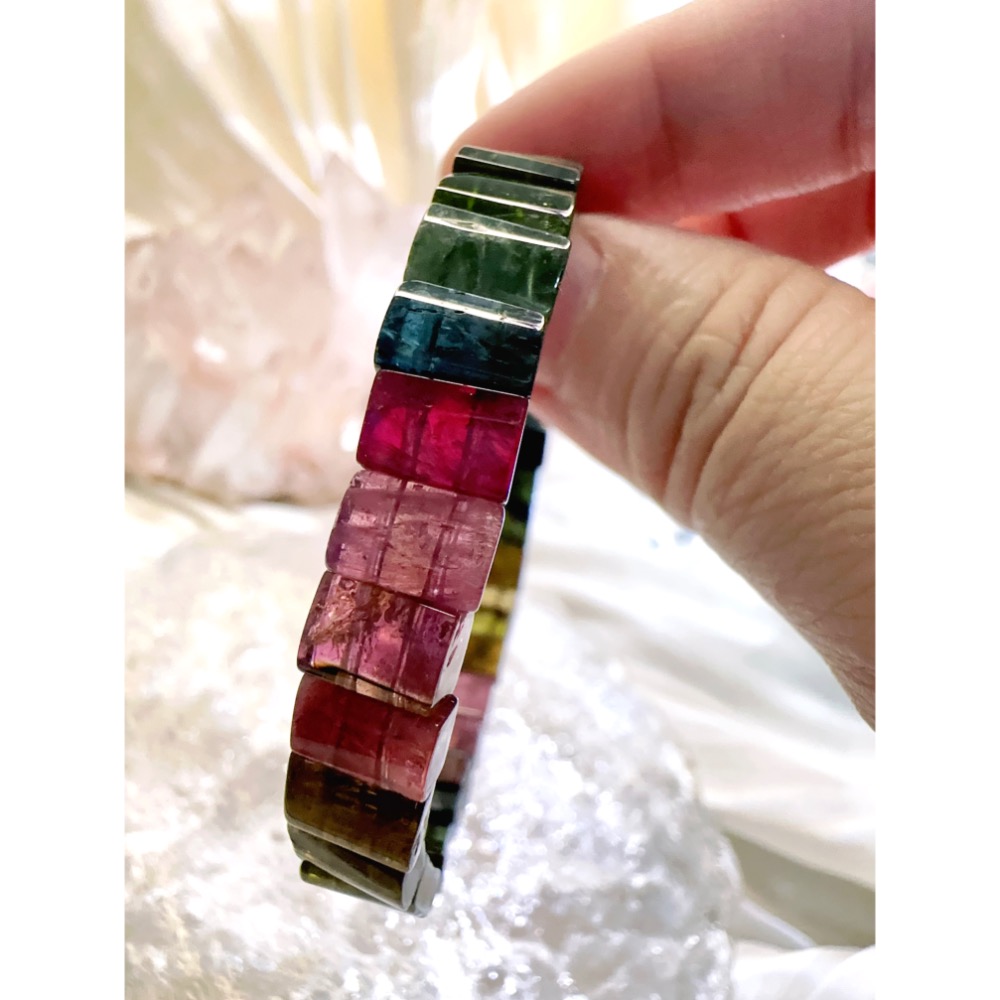✦彩色碧璽手排🌈幸運與財富電氣石✨-細節圖2