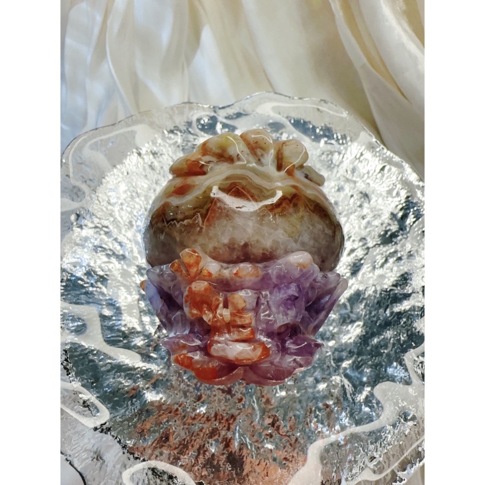 824號選手✨紫晶瑪瑙龍龜-招財鎮宅 ✨-細節圖2