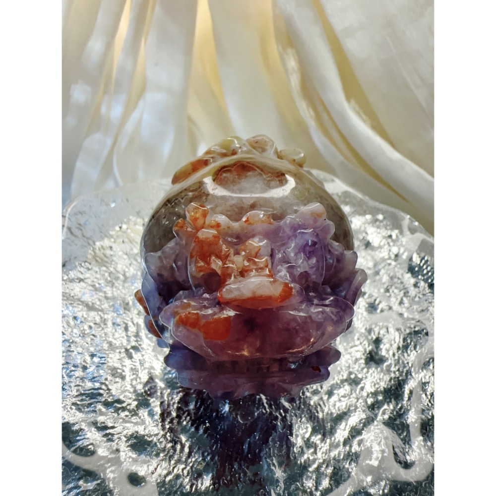 824號選手✨紫晶瑪瑙龍龜-招財鎮宅 ✨-細節圖3