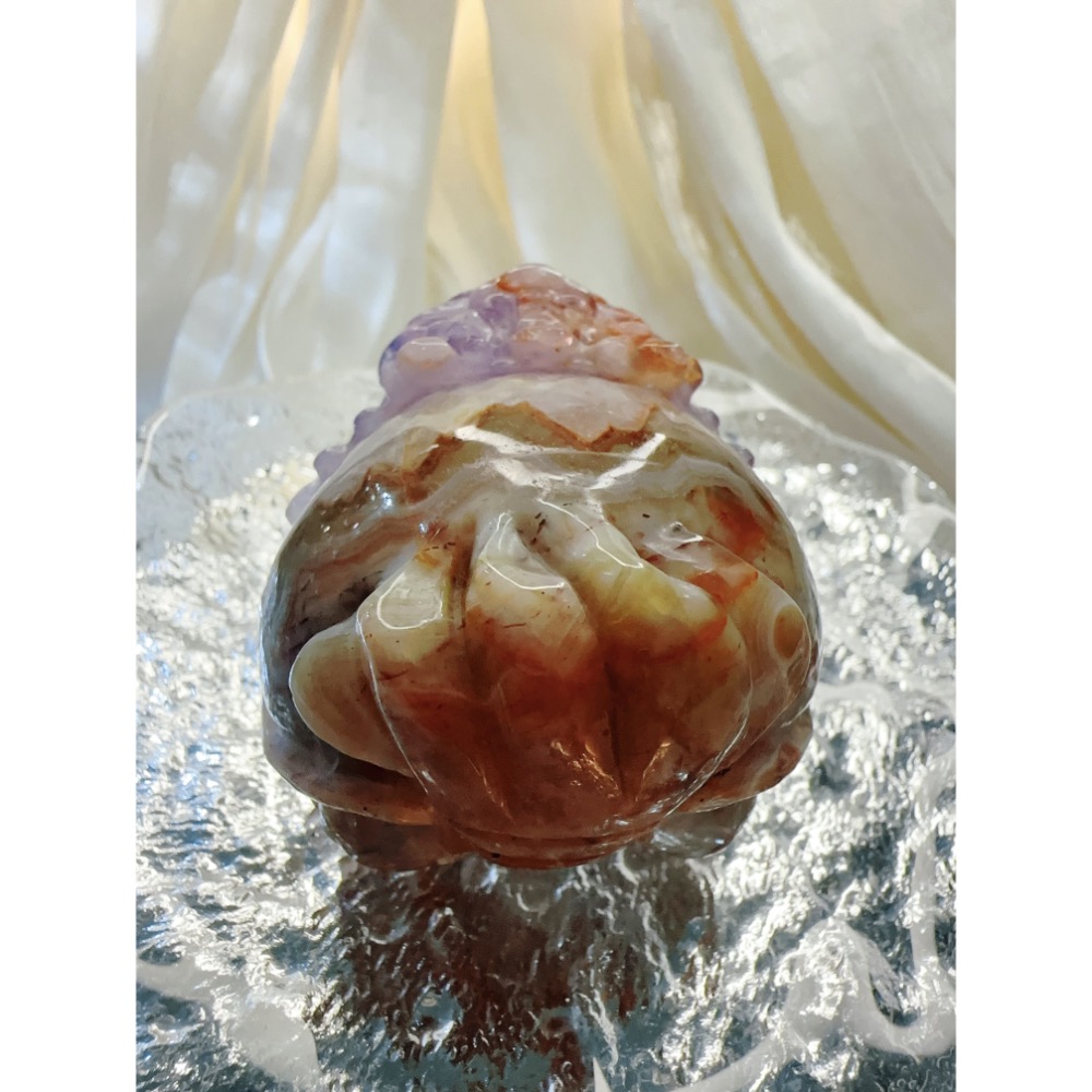 824號選手✨紫晶瑪瑙龍龜-招財鎮宅 ✨-細節圖5