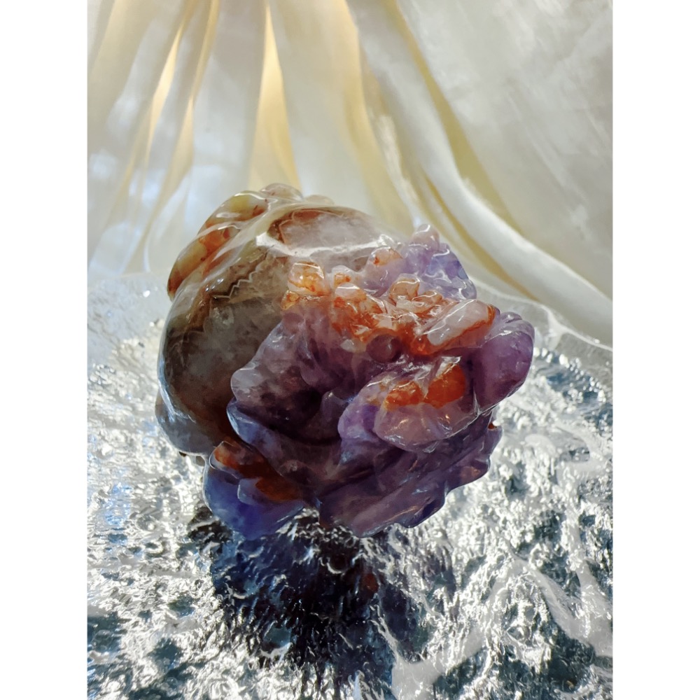 824號選手✨紫晶瑪瑙龍龜-招財鎮宅 ✨-細節圖6