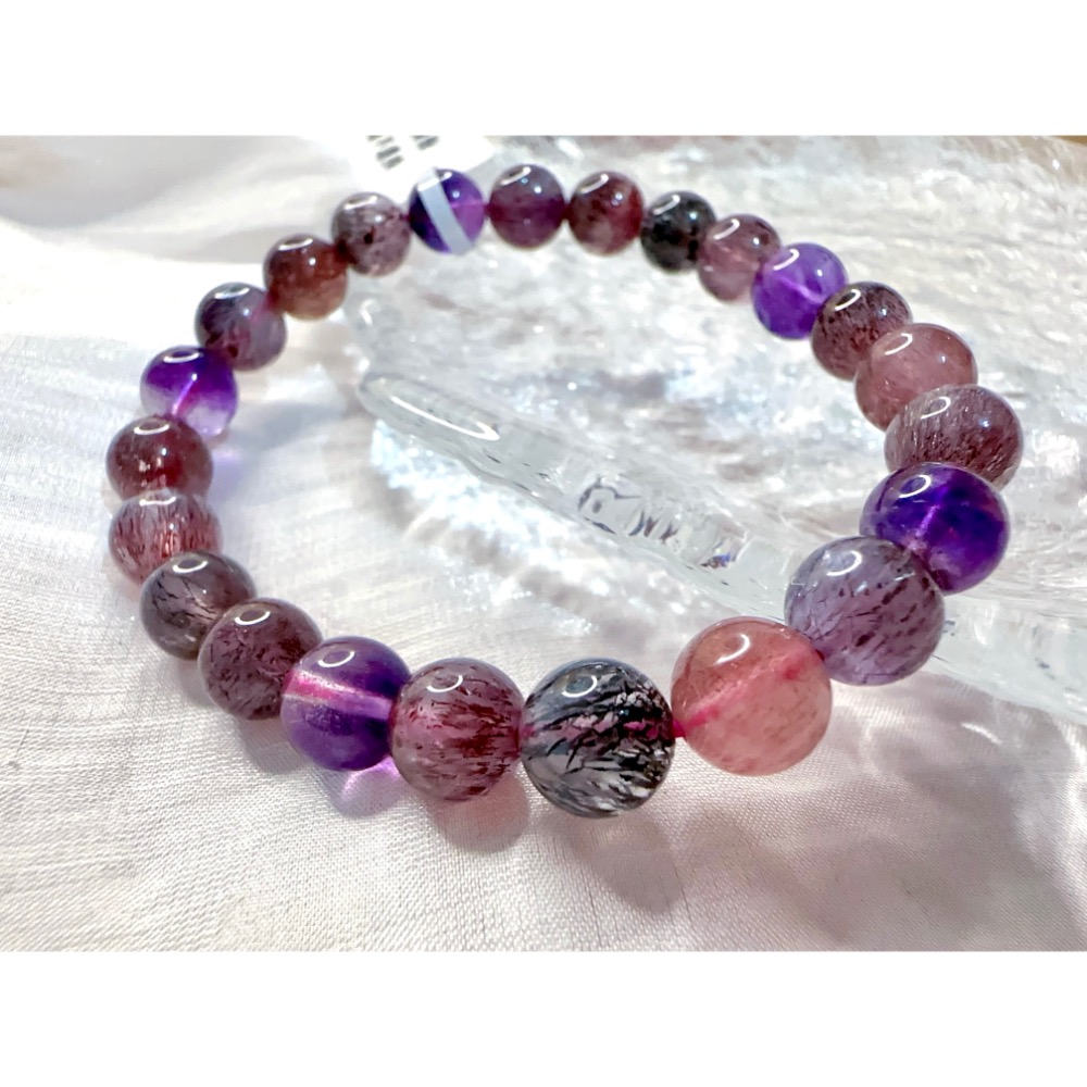 高品✨黑加侖超七｜高頻水晶｜超級七-人生中一定要寵自己一次✨-細節圖8