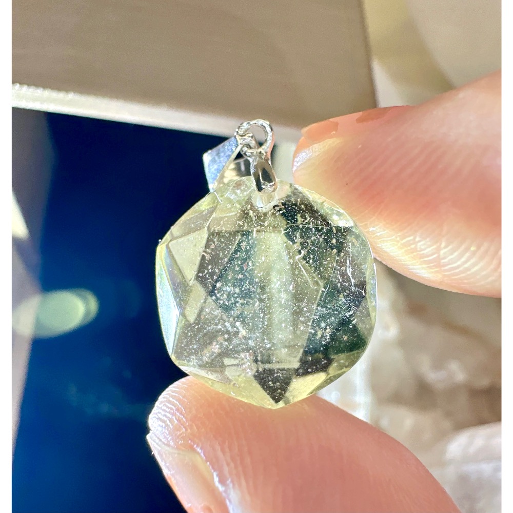 金光閃閃✨高貨星雲大衛星利比亞吊墜｜願望顯化器✨-細節圖2