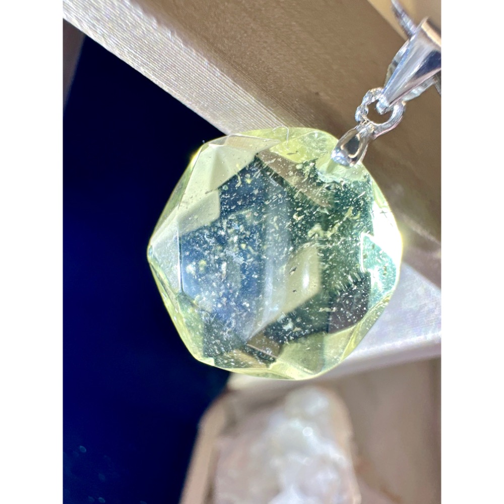 金光閃閃✨高貨星雲大衛星利比亞吊墜｜願望顯化器✨-細節圖4