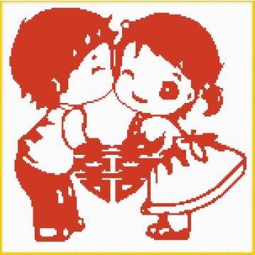 [臺灣現貨含運]十字繡材料包40*40cm中格三股 新婚 情侶愛情 結婚禮物 非滿繡 自己繡-細節圖2