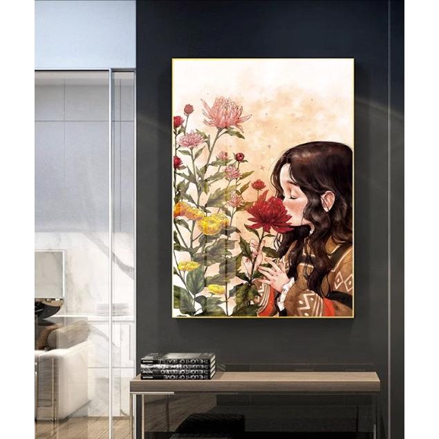 [台灣現貨含運]十字繡材料包 53*72cm 中格三股 女孩系列 線繡 卡通女孩 自己繡 手工 DIY 滿繡-細節圖9