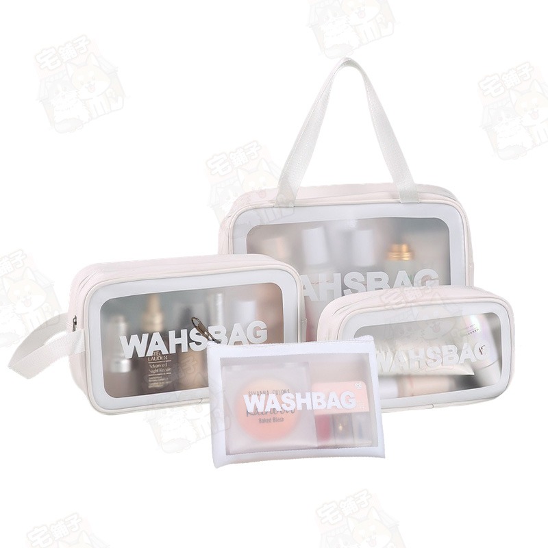 【宅鋪子】化妝洗漱包 化妝包 收納袋 防水包 旅行包 防水化妝包 手提化妝袋 洗漱包 化妝品收納 透明包-規格圖9
