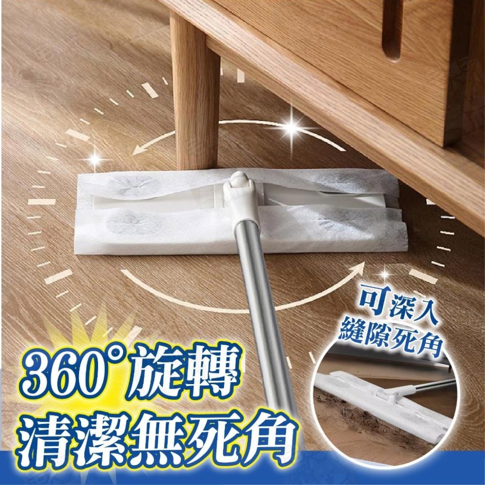 【宅鋪子】乾濕兩用除塵拖 乾溼拖 平板拖把 除塵拖把 懶人拖把 乾濕兩用拖把 居家清潔 拖地 拖把 洗臉巾拖把-細節圖5