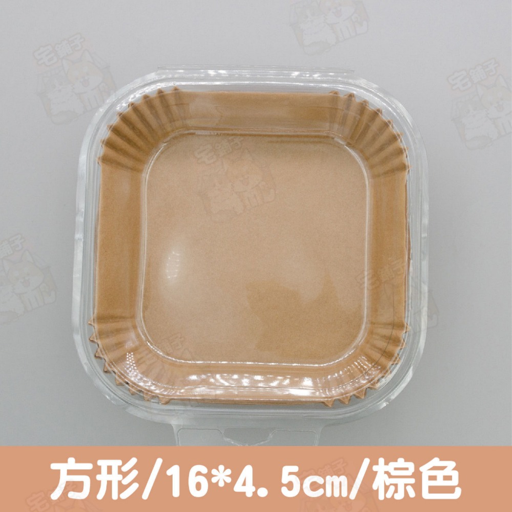 方形棕色 16cm單片(50片/盒)