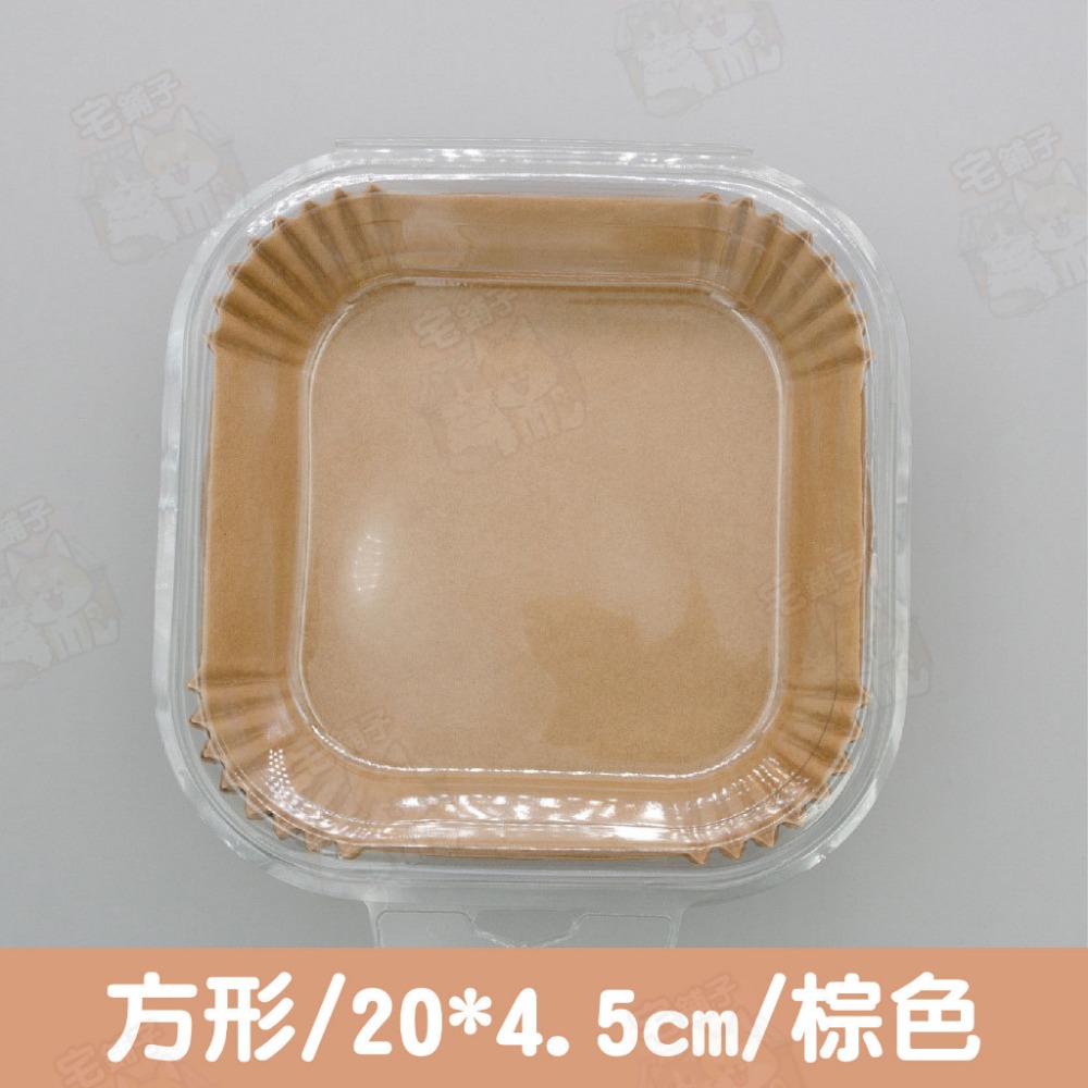 方形棕色 20cm單片(50片/盒)