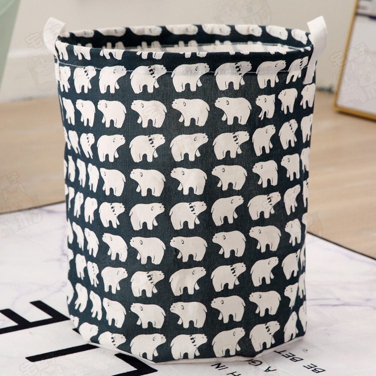 【宅鋪子】棉麻洗衣籃 髒衣桶 洗衣桶 收納籃 髒衣籃 玩具收納籃 棉麻洗衣籃 手提洗衣籃 收納筐 衣物籃-規格圖9