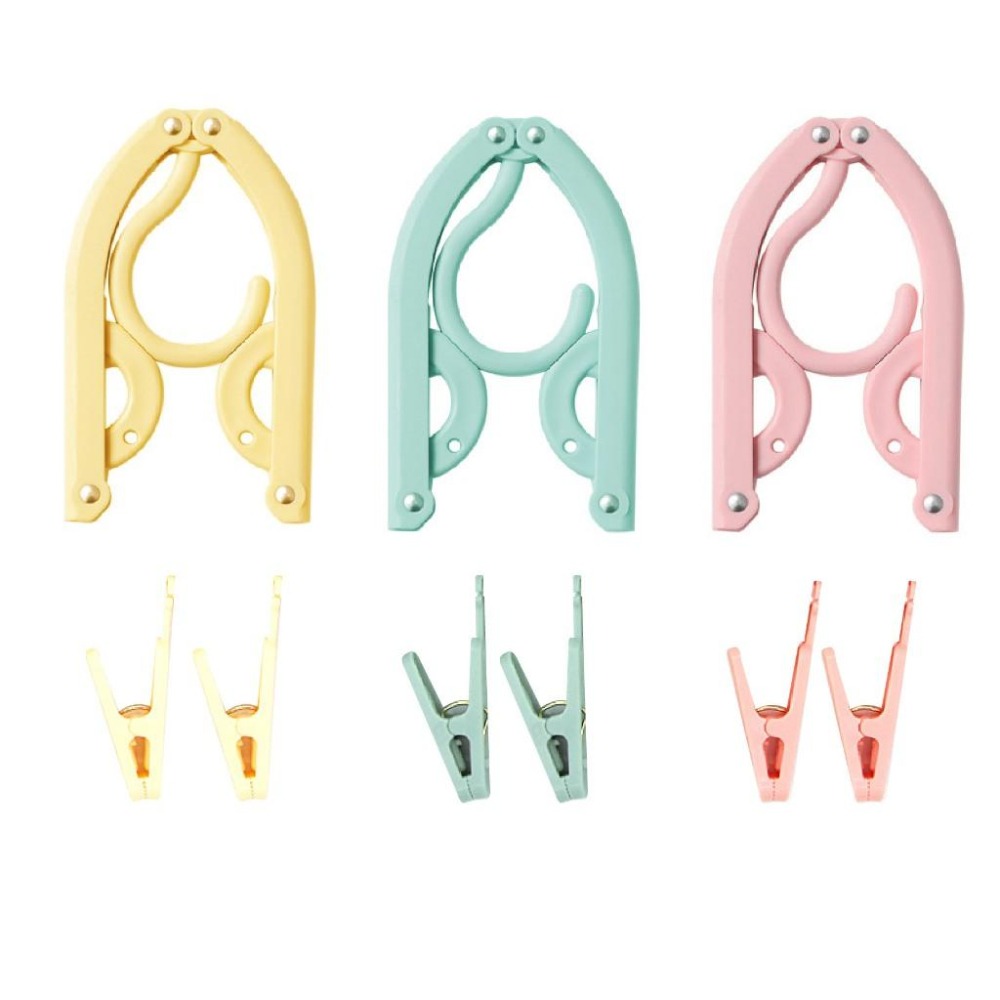 【宅鋪子】可折疊 衣架 折疊衣架 旅行衣架 晾曬架 收納衣架 兒童衣架 旅行衣架 摺疊衣架 曬衣架 成人衣架 掛衣架-細節圖2